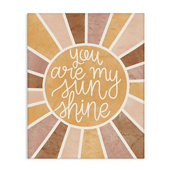 Stupell Home Decor Boho Summer Sunshine Geometric Pattern Canvas Wall Art
