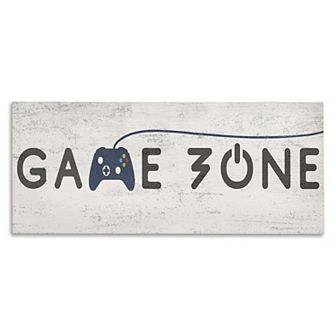 Stupell Home Decor Game Zone Video Gamer Phrase Canvas Wall Art