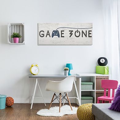 Stupell Home Decor Game Zone Video Gamer Phrase Canvas Wall Art