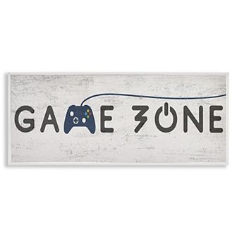 Stupell Home Decor Game Zone Video Gamer Phrase Framed Giclee Wall Art
