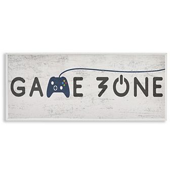 Stupell Home Decor Game Zone Video Gamer Phrase Framed Giclee Wall Art
