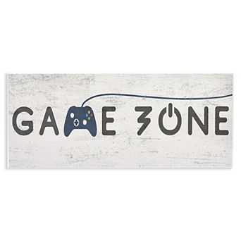 Stupell Home Decor Game Zone Video Gamer Phrase Controller Plaque Wall Decor