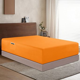 Elegant Comfort Extra Deep Pocket 18"-24" Single Fitted Sheet for High Mattress