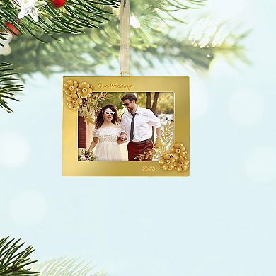 Hallmark Keepsake Christmas Ornament Our Wedding 2025 Photo Frame Metal