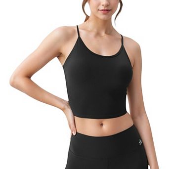 Women's Crisscross Strappy Sports Bra with Lace-Up Detail
