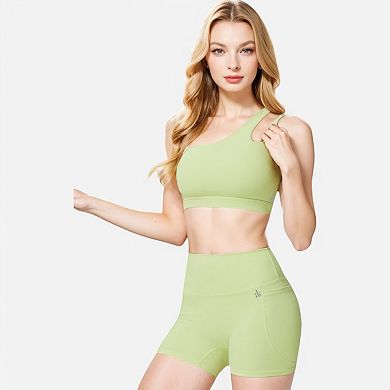 Women's One Shoulder Cutout Sports Bra