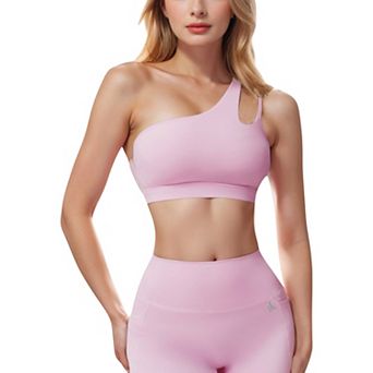 Women's One Shoulder Cutout Sports Bra