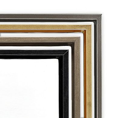 Stupell Home Decor Arched Rainbow Mixed Animals Framed Canvas Wall Art