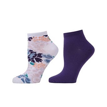 Natori Grand Florals Shorties Socks 2-pack