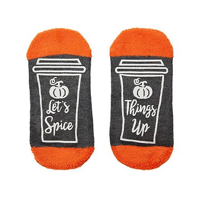 Nice As Pumpkin Spice Non-Skid Low-Cut Sock