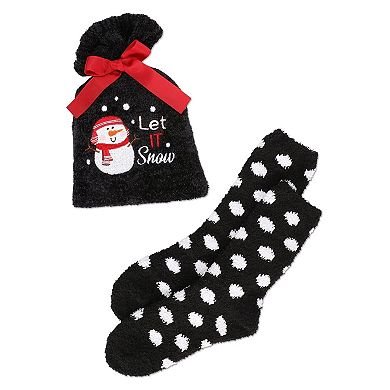 Women's Let It Snow Cozy Sock & Gift Set