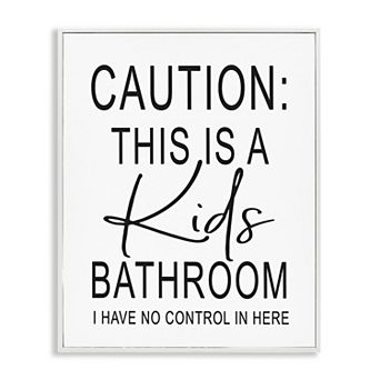Stupell Home Decor Kids Casual Bathroom Framed Wall Art
