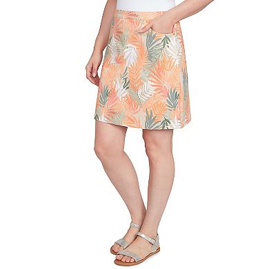 Hearts of Palm Women's Spring Forward Palm Print Skort