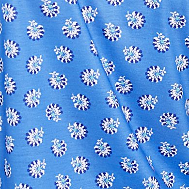 Hearts of Palm Women's It Had To Be Blue Embellished Print Top
