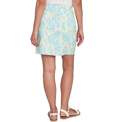 Hearts of Palm Women's It's A Spring Thing Tropical Print Skort