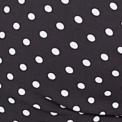 Hearts of Palm Women's In Black & White Polka Dot Print Capri