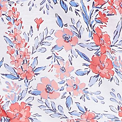 Hearts of Palm Women's Anchors Away Floral Side Tie Top