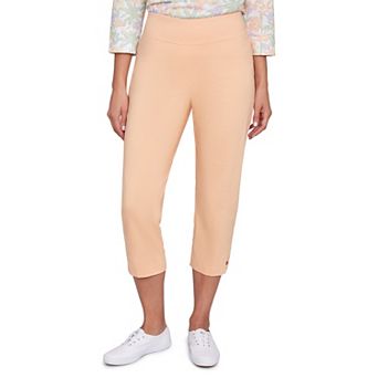 Hearts of Palm Women's Peachy Keen Solid Pull On Capri