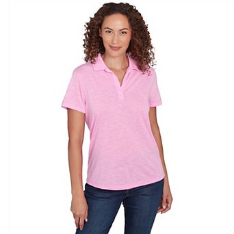 Hearts of Palm Women's I Pink I Can Solid Polo