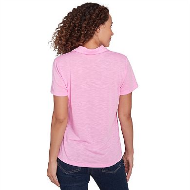 Hearts of Palm Women's I Pink I Can Solid Polo