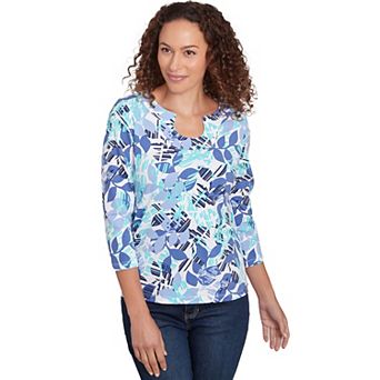 Hearts of Palm Plus Size Making Waves Gauze Top