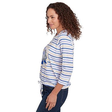 Hearts of Palm Women's Making Waves Drawstring Top