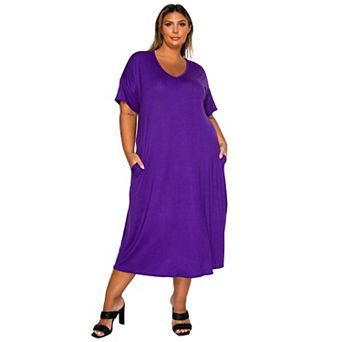 Plus Size Olivia Pocket Midi Dress