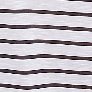 Hearts of Palm Women's In Black & White Drawstring Flamingo Print Top