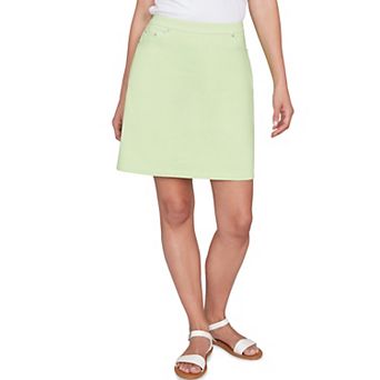 Hearts of Palm Women's It's A Spring Thing Solid Pull On Skort
