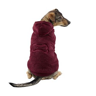 Friends Forever Soft Pet Hoodie with Bone Design