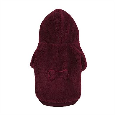 Friends Forever Soft Pet Hoodie with Bone Design