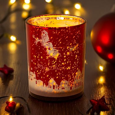 Santa Sleigh Decorative Votive Candleholder