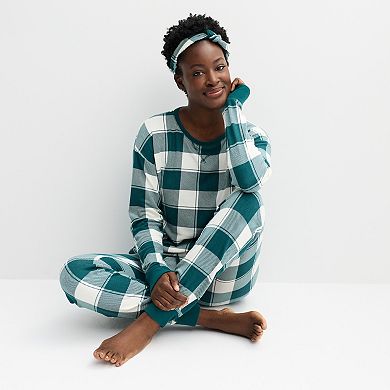 Women's Tall Sonoma Goods For Life® 2 Pack Pajama Top & Pajama Bottoms Set
