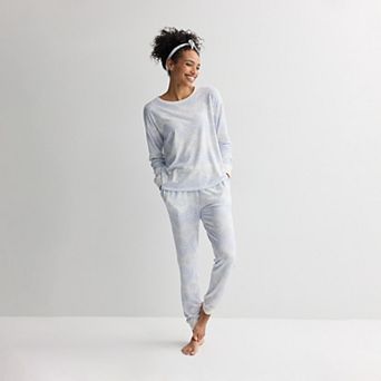 Women's Sonoma Goods For Life® 3 pc Pajama Top, Pajama Bottoms & Headband Set