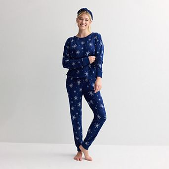 Women's Sonoma Goods For Life® 3 pc Pajama Top, Pajama Bottoms & Headband Set