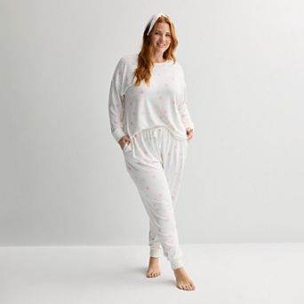 Plus Size Sonoma Goods For Life® 2 Pack Pajama Top & Pajama Bottoms Set