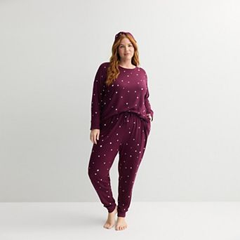 Plus Size Sonoma Goods For Life® 2 Pack Pajama Top & Pajama Bottoms Set