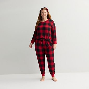 Plus Size Sonoma Goods For Life® 2 Pack Pajama Top & Pajama Bottoms Set