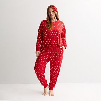 Plus Size Sonoma Goods For Life® 2 Pack Pajama Top & Pajama Bottoms Set