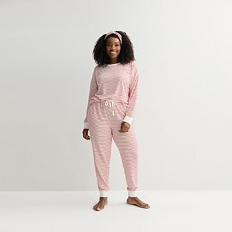 Plus Size Sonoma Goods For Life® 2 Pack Pajama Top & Pajama Bottoms Set