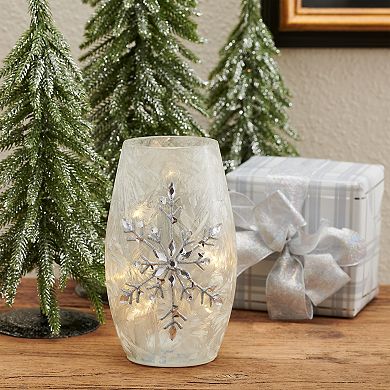 Studio 66 Snowflake Luminaria Decorative Light Table Decor