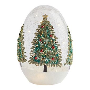 Studio 66 Glacier Forest Oval Table Lamp