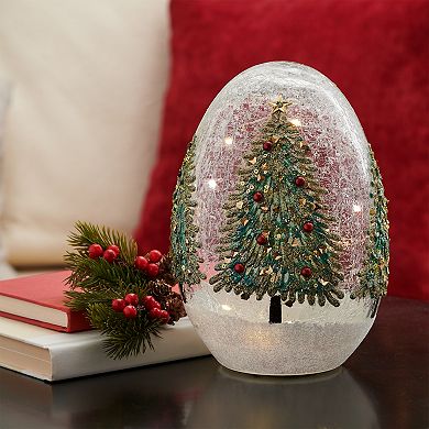 Studio 66 Glacier Forest Oval Table Lamp