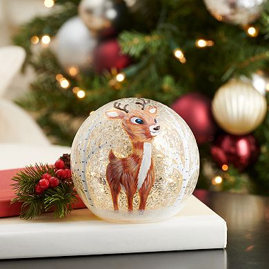 Studio 66 Mini Orb Light Table Decor with Deer Design