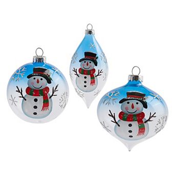 Studio 66 Snowman Christmas Ornament Set of 3