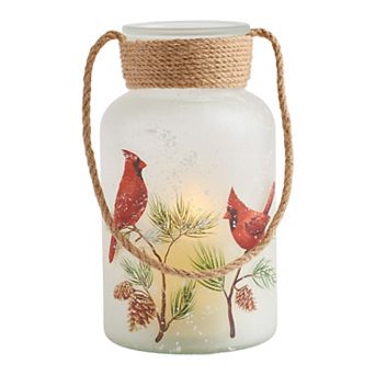 Studio 66 Tall Cardinal Lantern with Rope Handle
