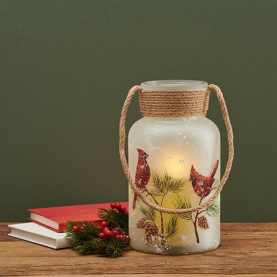 Studio 66 Tall Cardinal Lantern with Rope Handle
