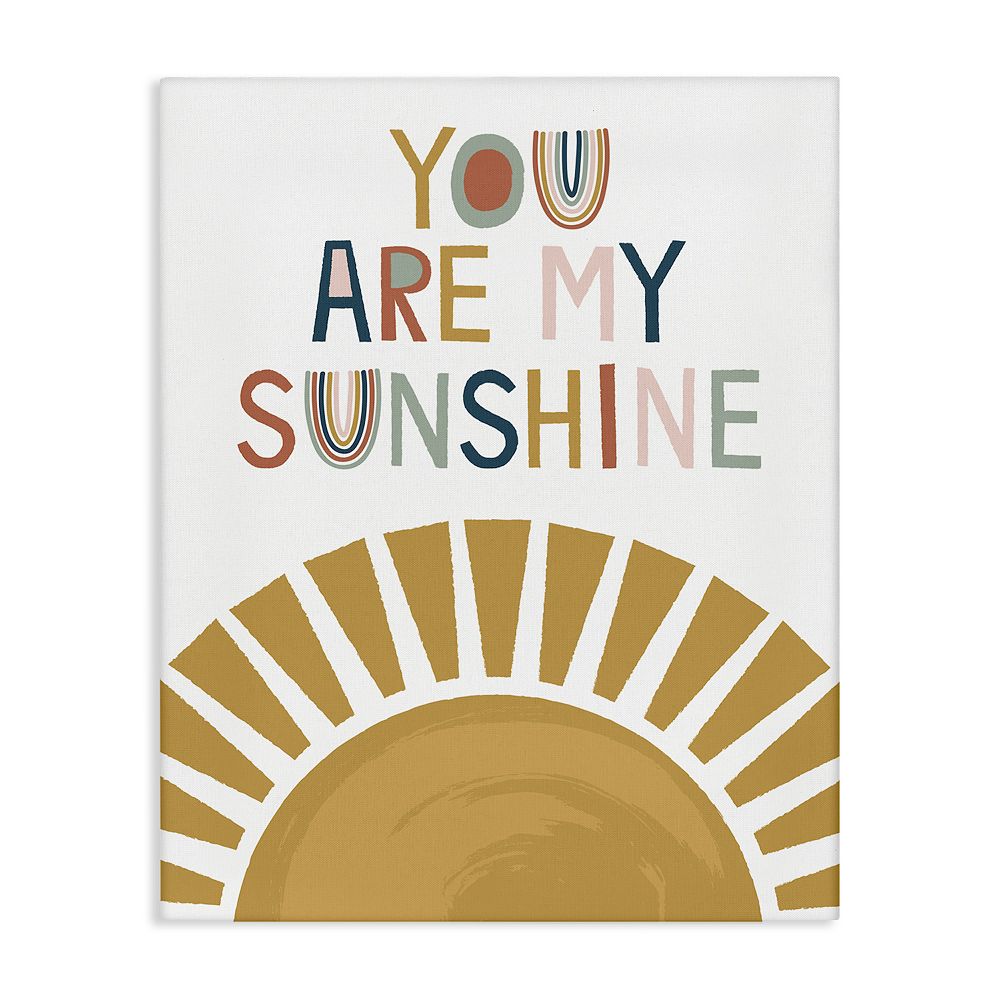 Stupell Home Decor You Are My Sunshine Canvas Wall Art