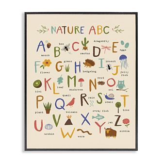 Stupell Home Decor Adorable Animal Illustrations ABC Framed Wall Art