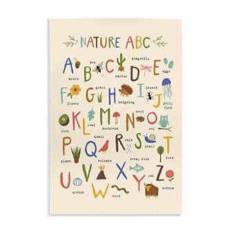 Stupell Home Decor Nature ABC Adorable Animal Plaque Wall Art